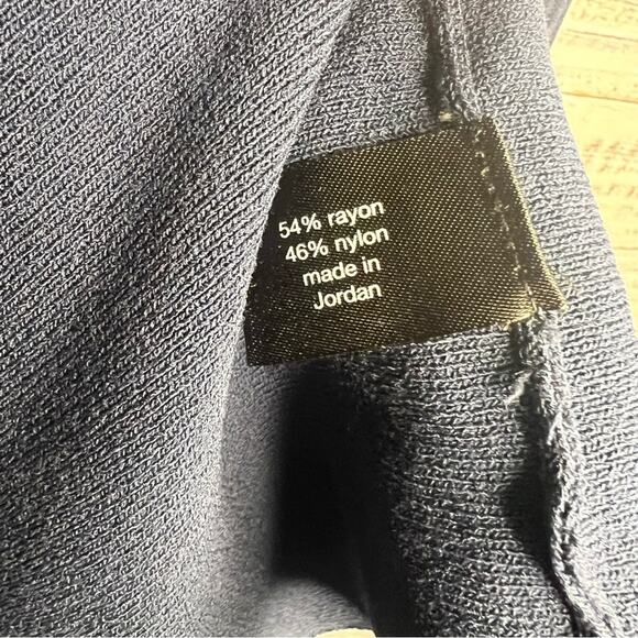 Lane Bryant 22/24 Blue Cardigan Stretchy Knit Rayon/Nylon Open Front NEW - Picture 8 of 8